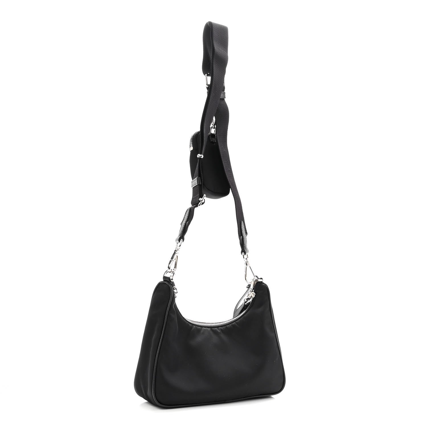Prada Nylon Re-Edition 2005 Shoulder Bag Black 3 of 9
