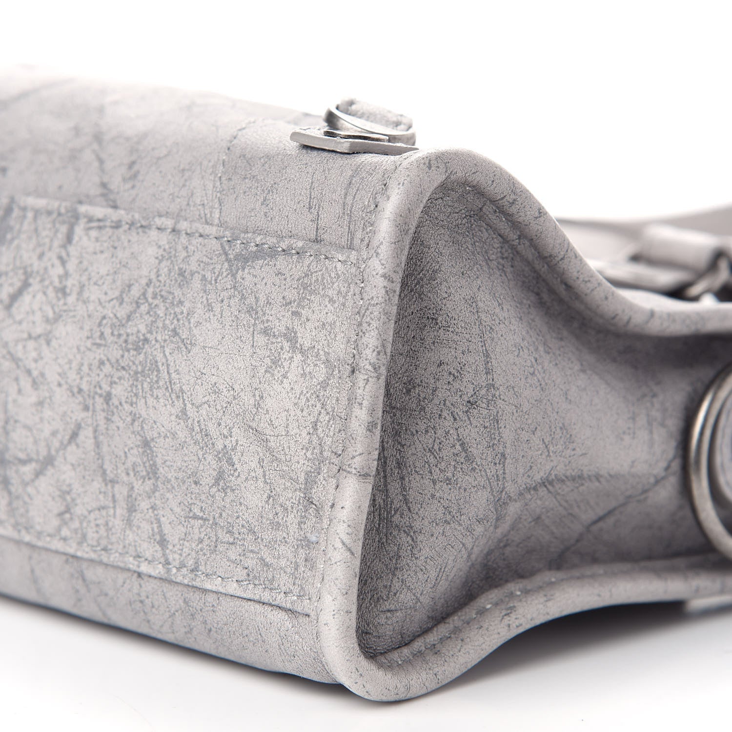Balenciaga Agneau Marble Hardware Mini City Grey 9 of 9