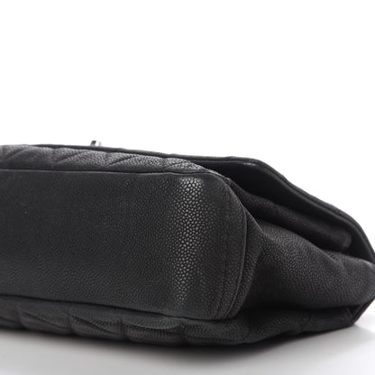 Chanel Iridescent Caviar Quilted Medium Lady Pearly Flap Black 10 of 15