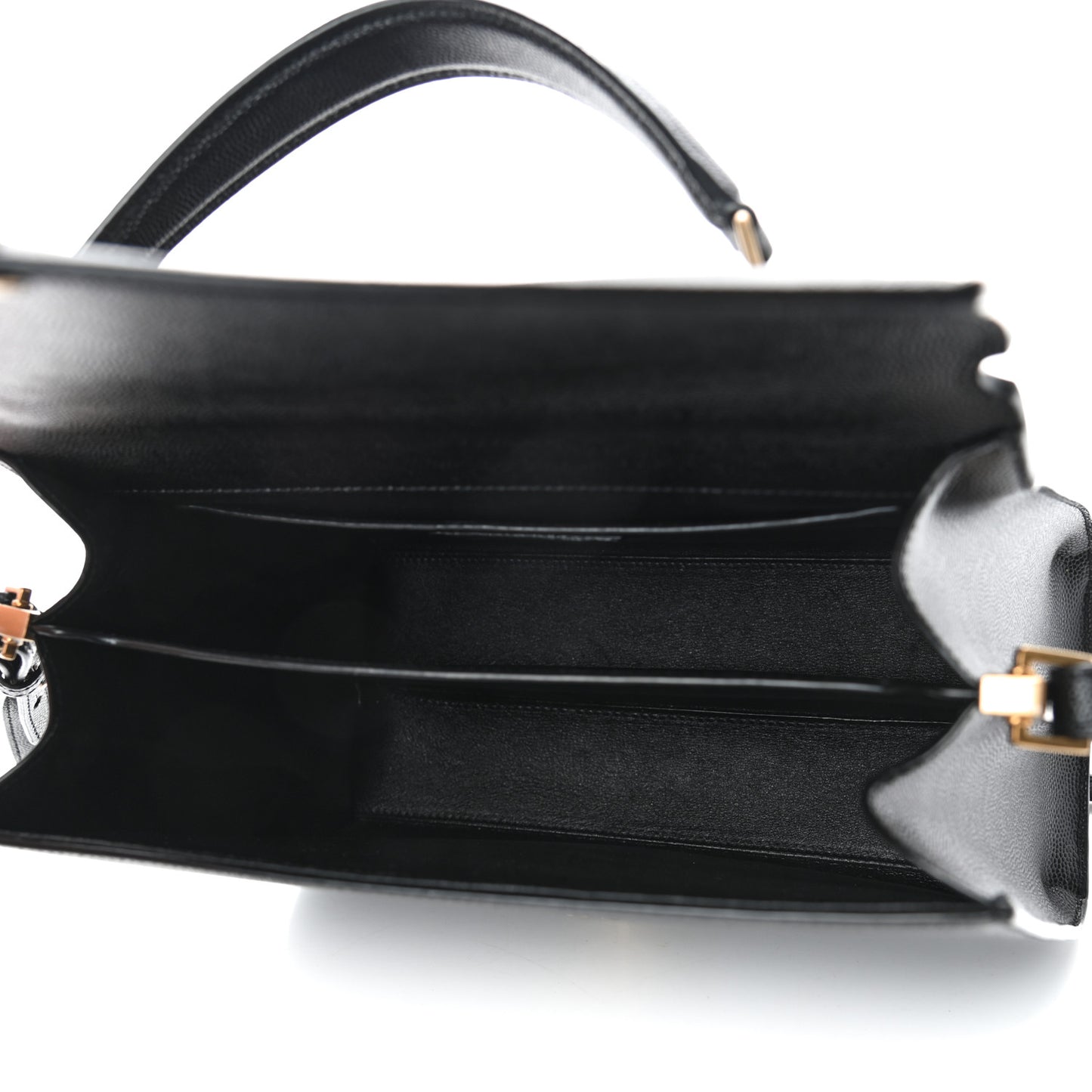 Grain de Poudre Medium Classic Monogram Cassandra Top Handle Black