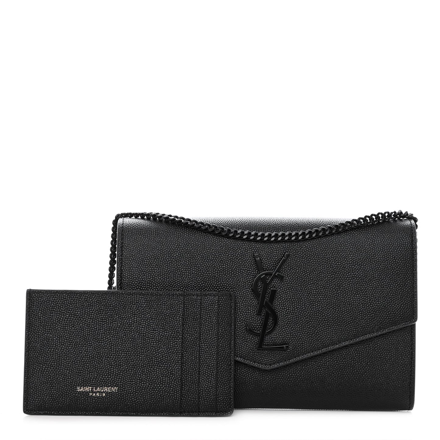 Grain De Poudre Monogram Uptown Chain Wallet Black