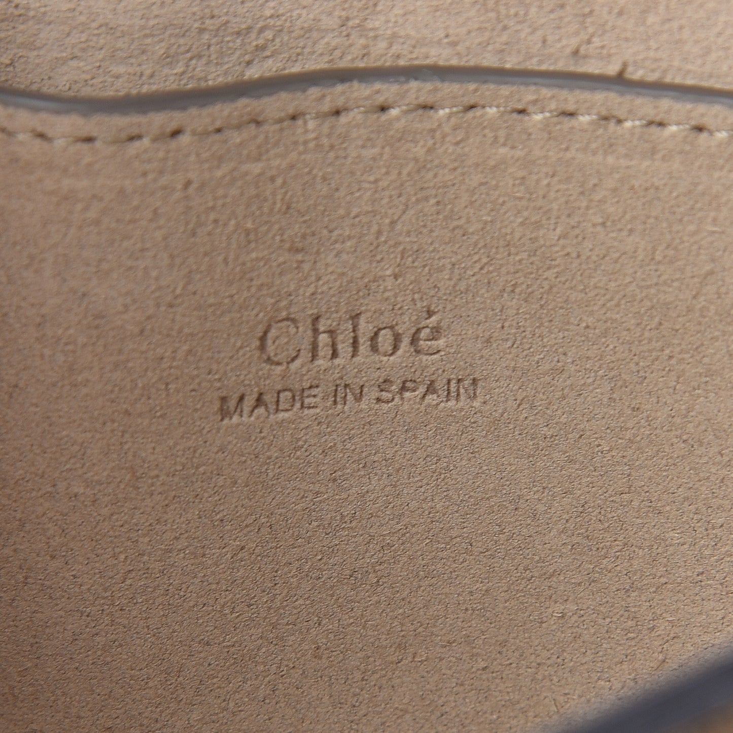 Suede Calfskin Small Faye Shoulder Bag Motty Grey
