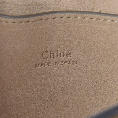 Chloe Suede Calfskin Small Faye Shoulder Bag Motty Grey 6 of 10