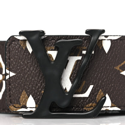 Louis Vuitton Monogram 40mm LV Shape Belt 95 38 Black 2 of 8