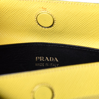 Prada Saffiano Cuir Medium Double Bag Girasole 9 of 10