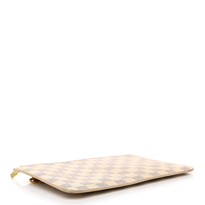 Louis Vuitton Damier Azur Neverfull MM GM Pochette Rose Ballerine 4 of 10