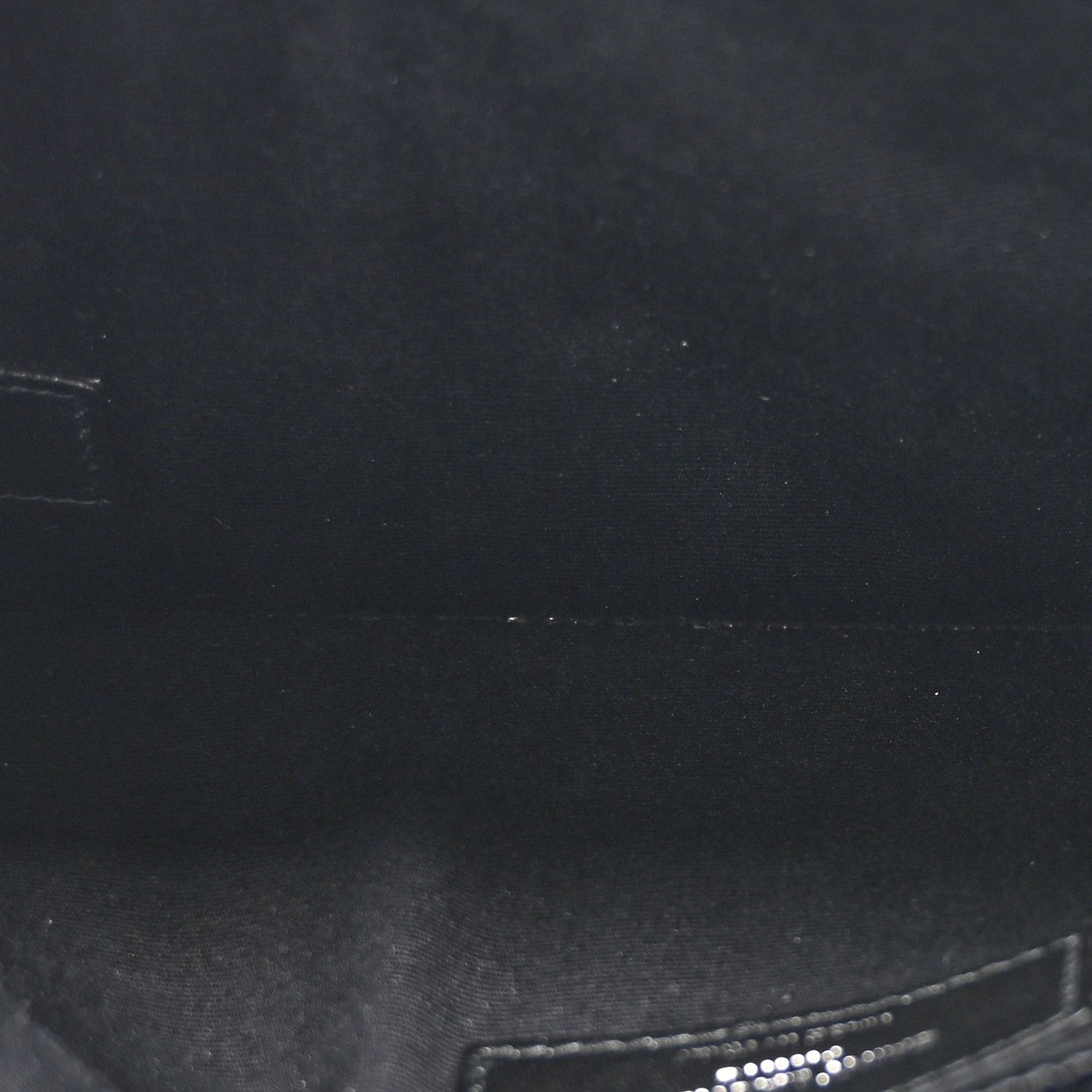 Saint Laurent Calfskin Crocodile Embossed Uptown Monogram Pouch Black 5 of 8