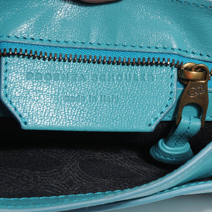 Proenza Schouler Leather PS1 Mini Pouch Messenger Bag Lagoon 8 of 11