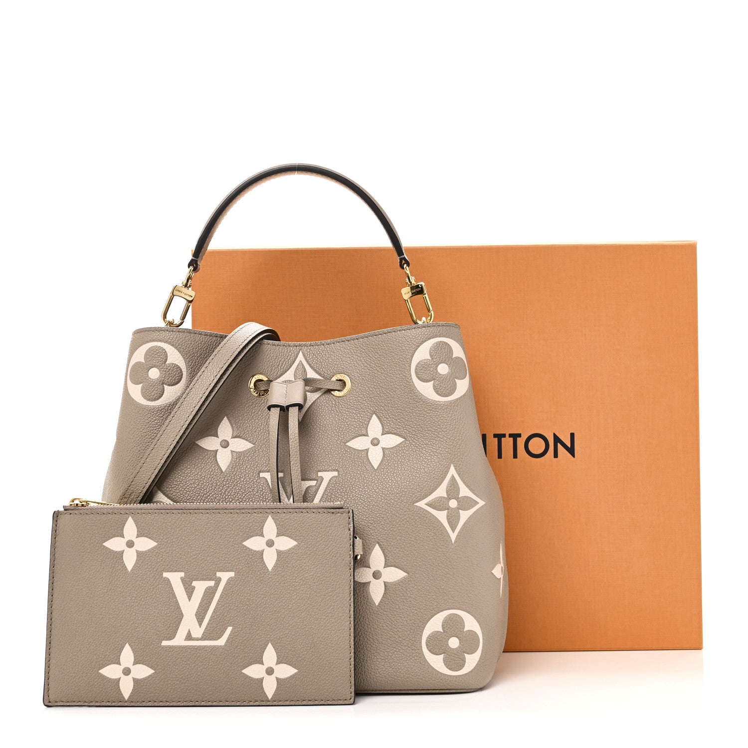 Louis Vuitton Empreinte Monogram Giant Neonoe MM Tourterelle Creme