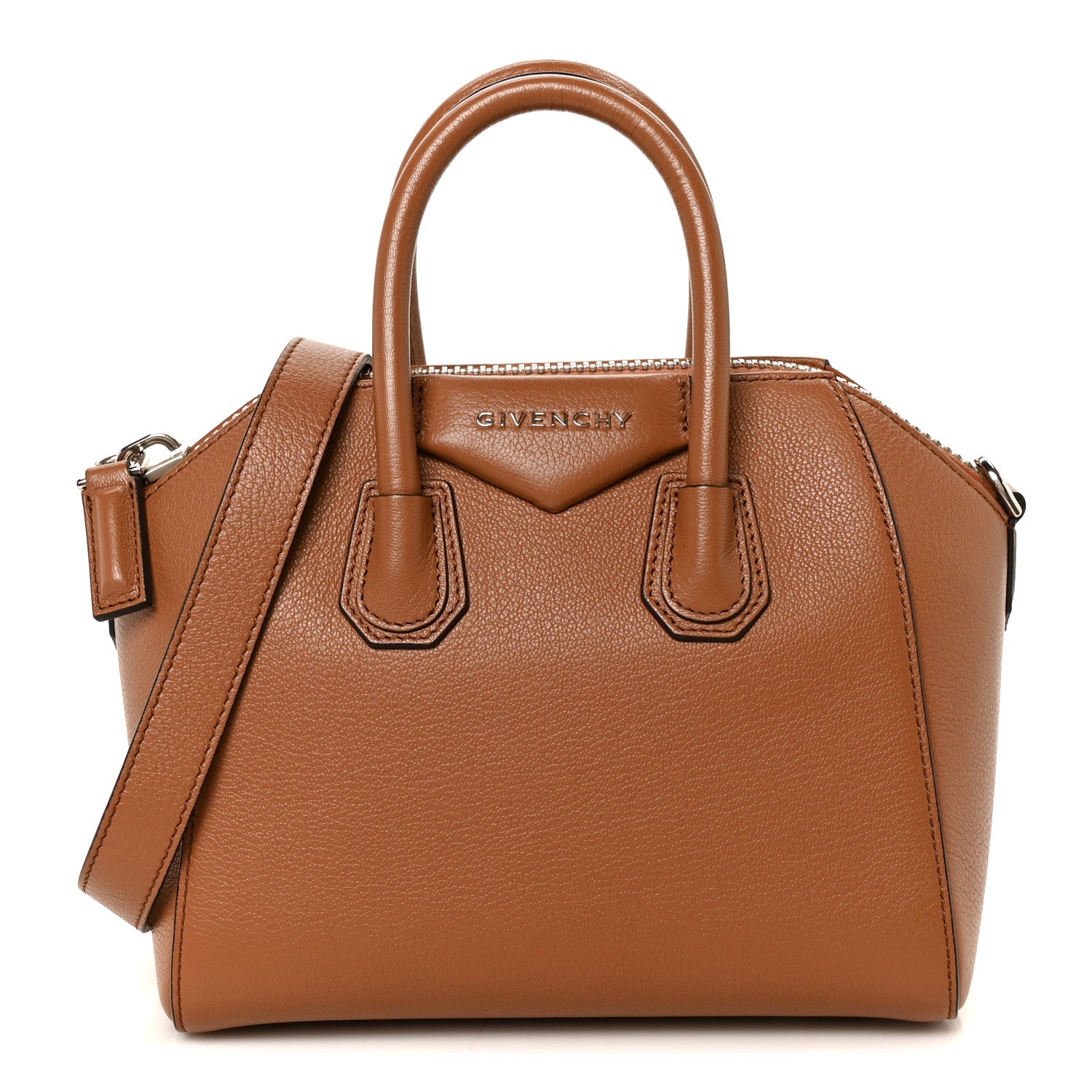 Givenchy Sugar Goatskin Mini Antigona Pony Brown 1 of 10