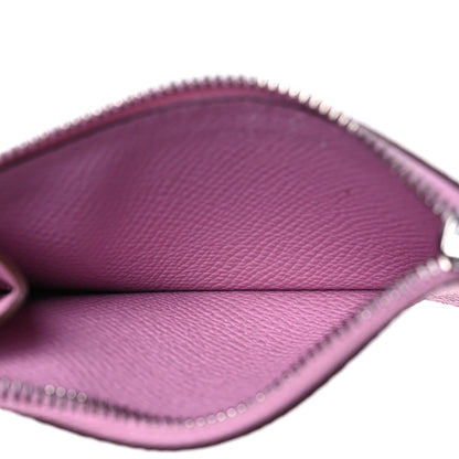 Hermes Epsom Constance Slim Wallet Mauve Sylvestre 6 of 13