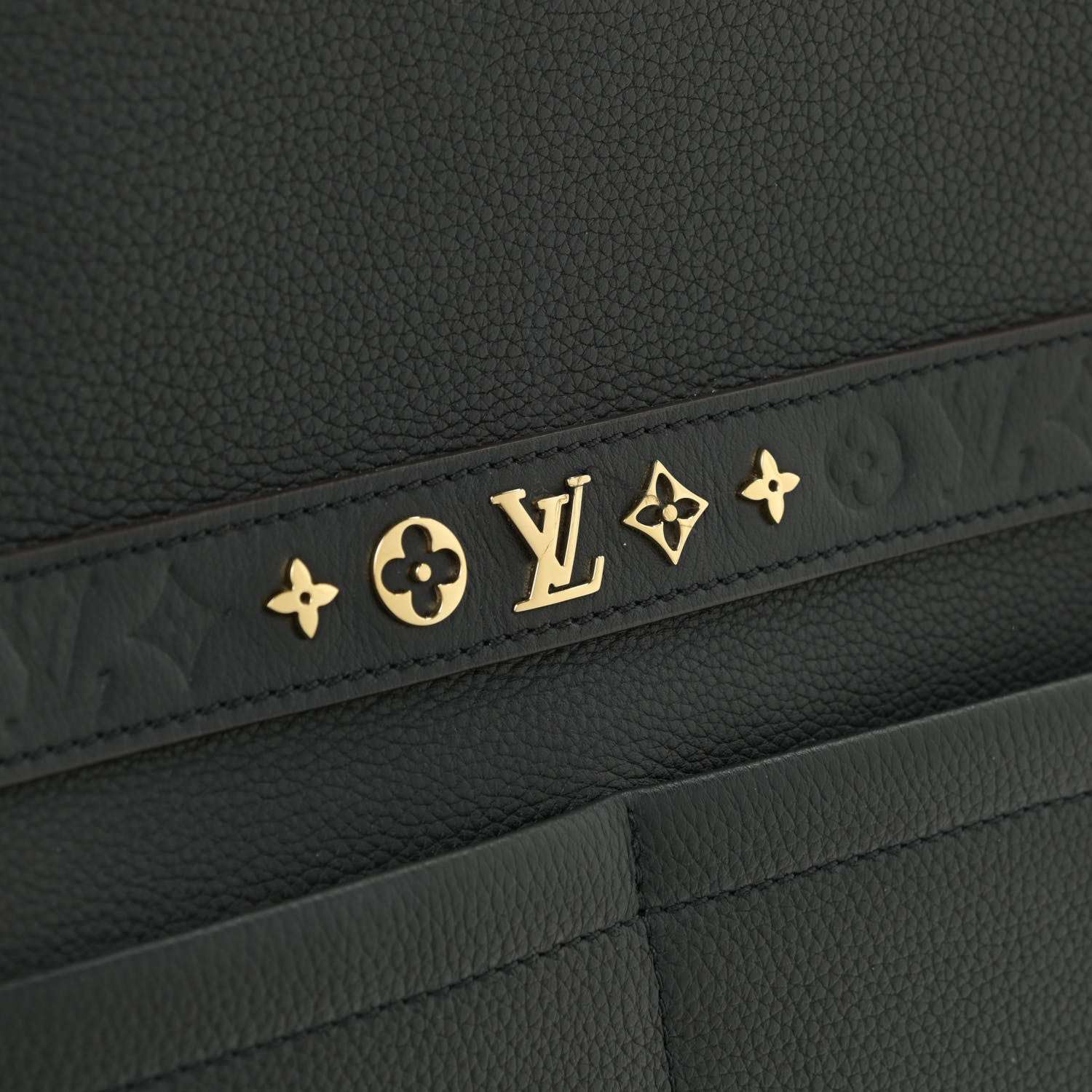 Louis Vuitton Calfskin Cruiser GM Black 9 of 11