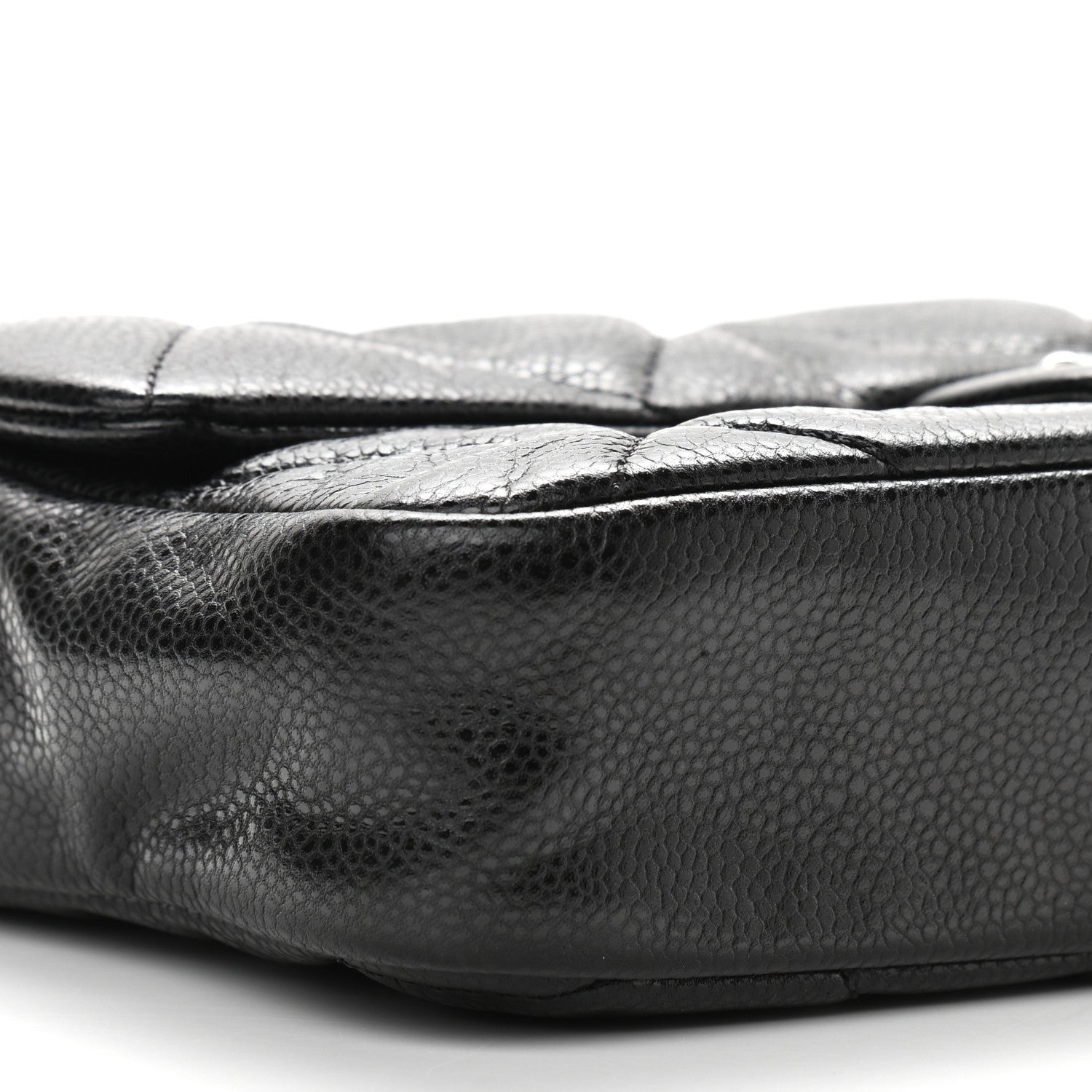 Chanel Glazed Caviar Quilted Small Nature Flap Bag Black 8 of 11