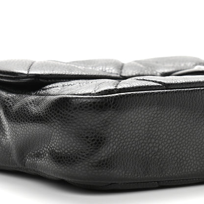 Chanel Glazed Caviar Quilted Small Nature Flap Bag Black 8 of 11