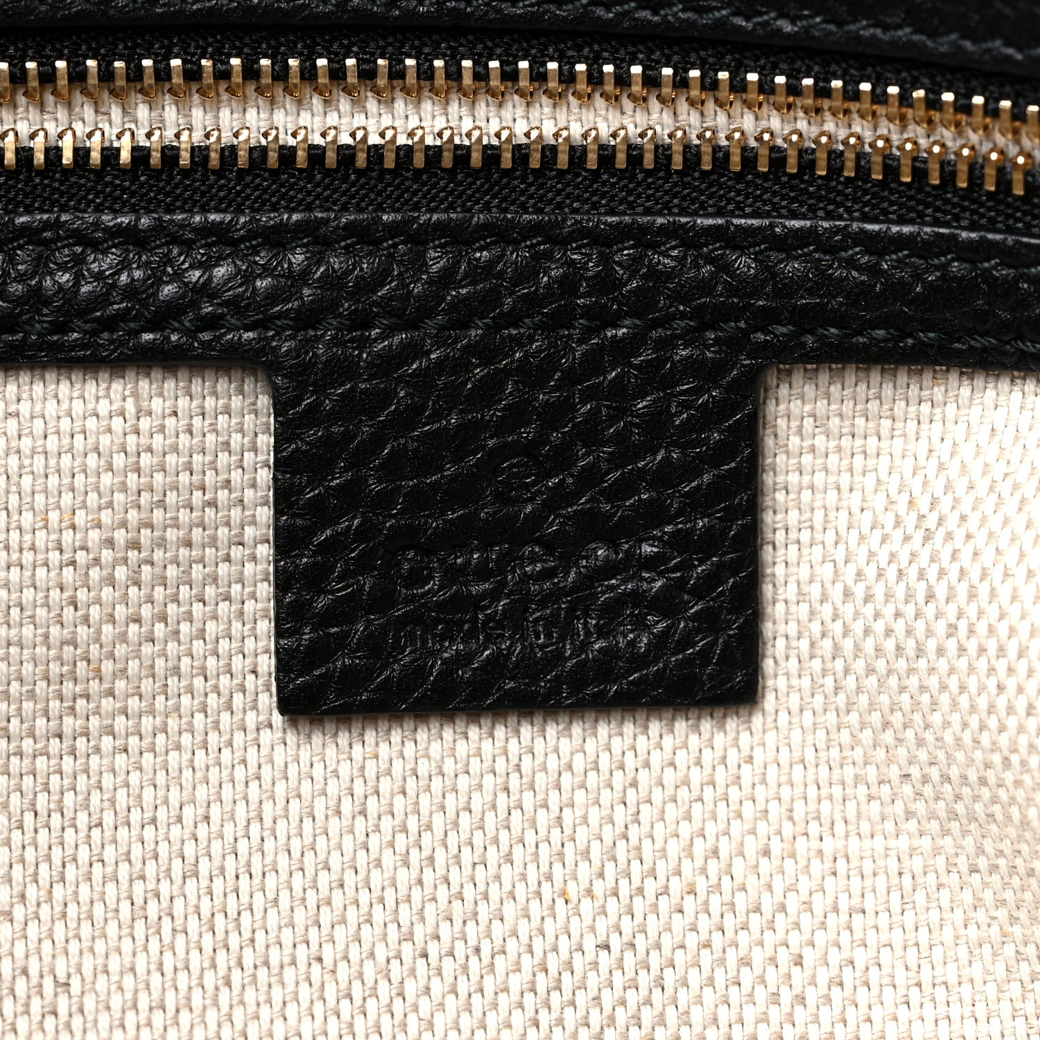 Gucci Pebbled Calfskin Medium Soho Chain Shoulder Bag Black 6 of 10