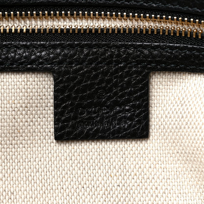 Gucci Pebbled Calfskin Medium Soho Chain Shoulder Bag Black 6 of 10