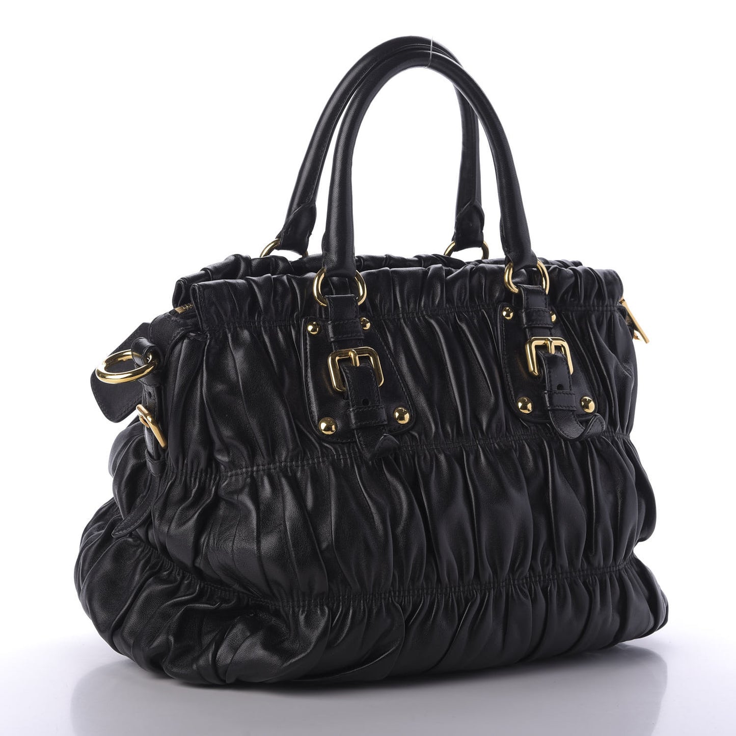 Nappa Gaufre Tote Black