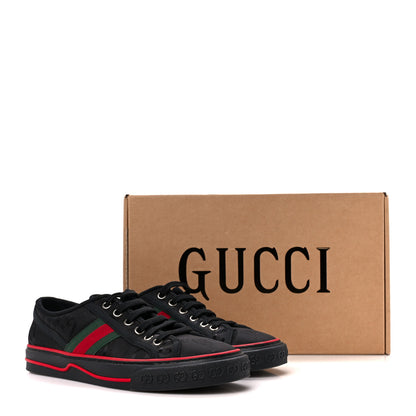 Gucci Econyl Nylon Web Monogram Off The Grid Womens 1977 Tennis Sneakers 37.5 Black 9 of 9