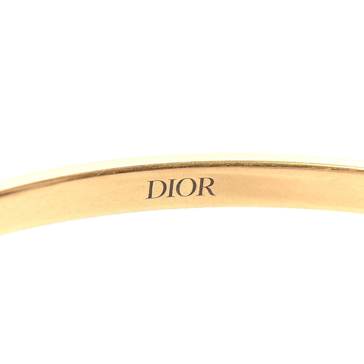 Christian Dior Metal J'Adior Logo Choker Necklace Aged Gold 4 of 5