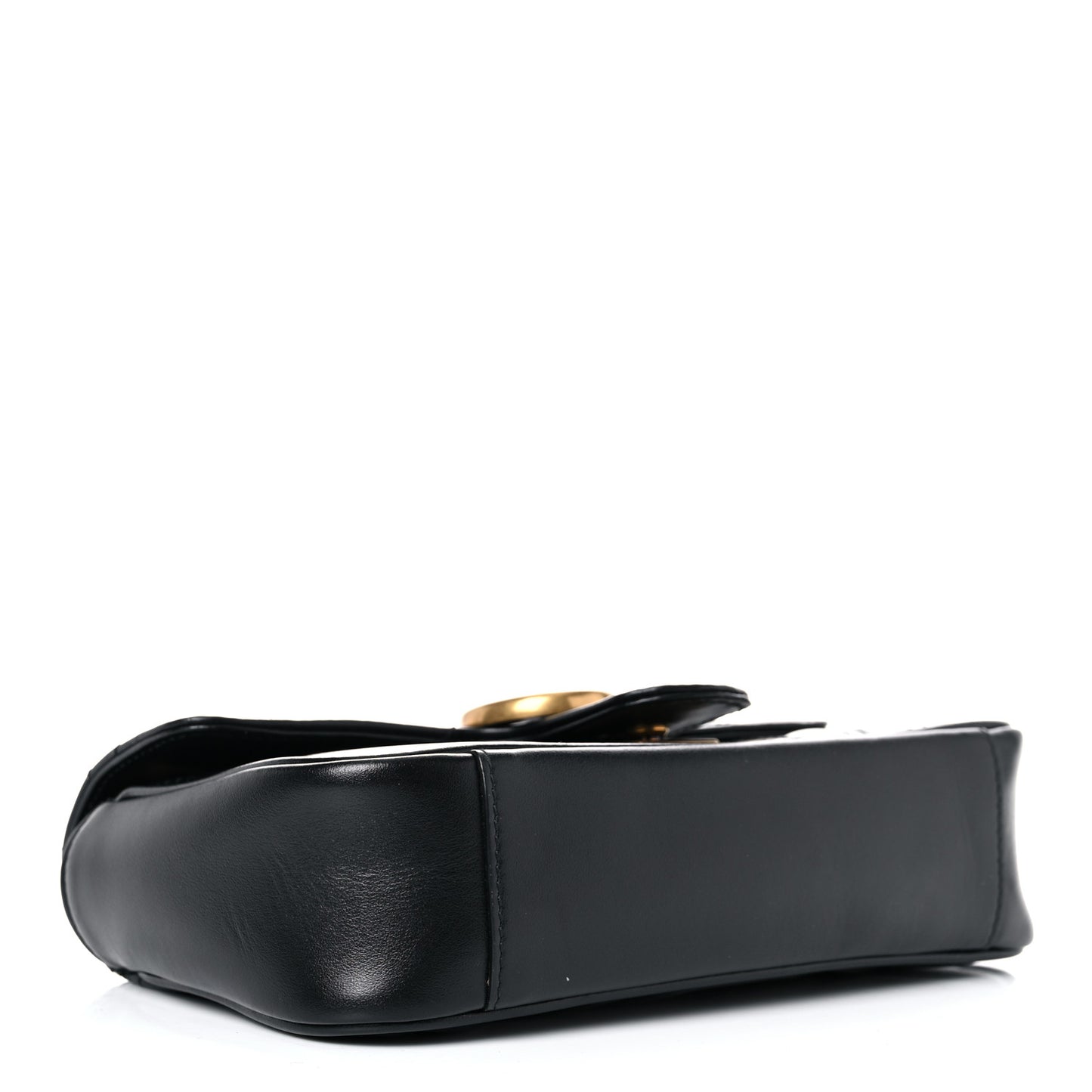 Calfskin Matelasse Mini GG Marmont Shoulder Bag Black