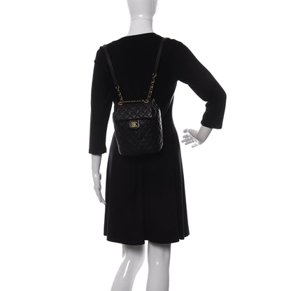 Chanel Calfskin Quilted Mini Urban Spirit Backpack Black 2 of 10