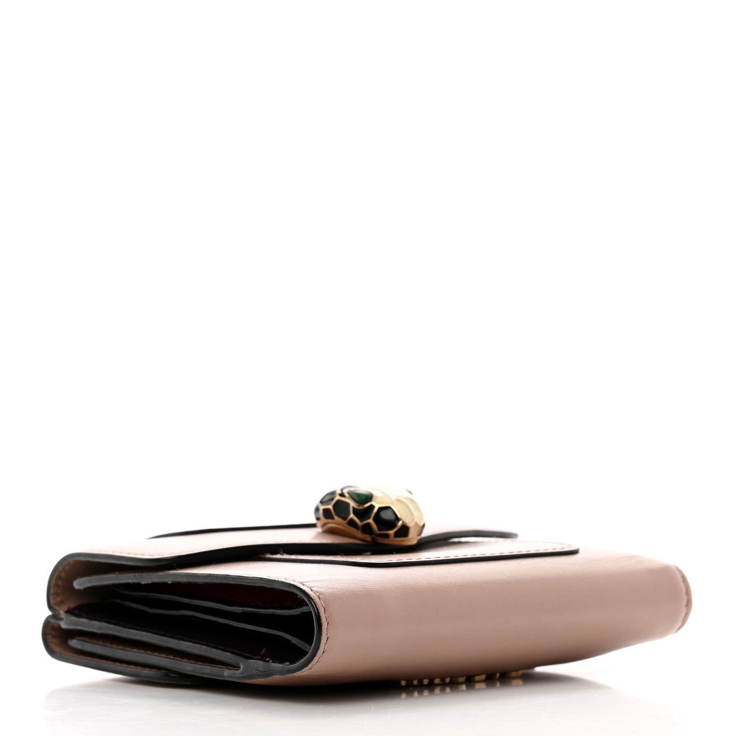 Bulgari Calfskin Serpenti Forever Wallet Beige 4 of 8