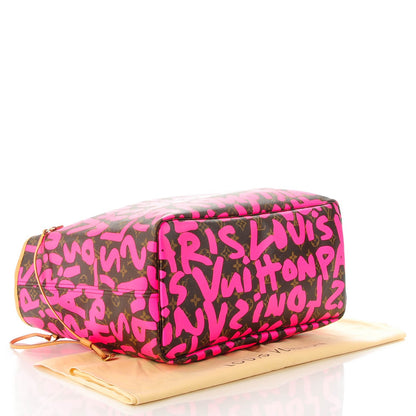 Louis Vuitton Monogram Graffiti Neverfull GM Fuchsia 4 of 7
