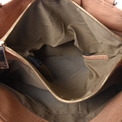 Fendi Crinkled Lambskin Mia Tote Camel 6 of 11