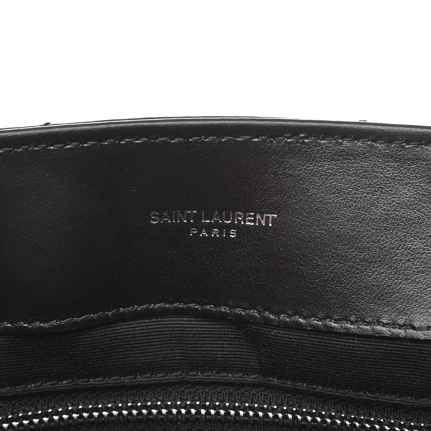 Saint Laurent Calfskin Y Quilted Monogram Large Loulou Chain Satchel Black 7 of 7