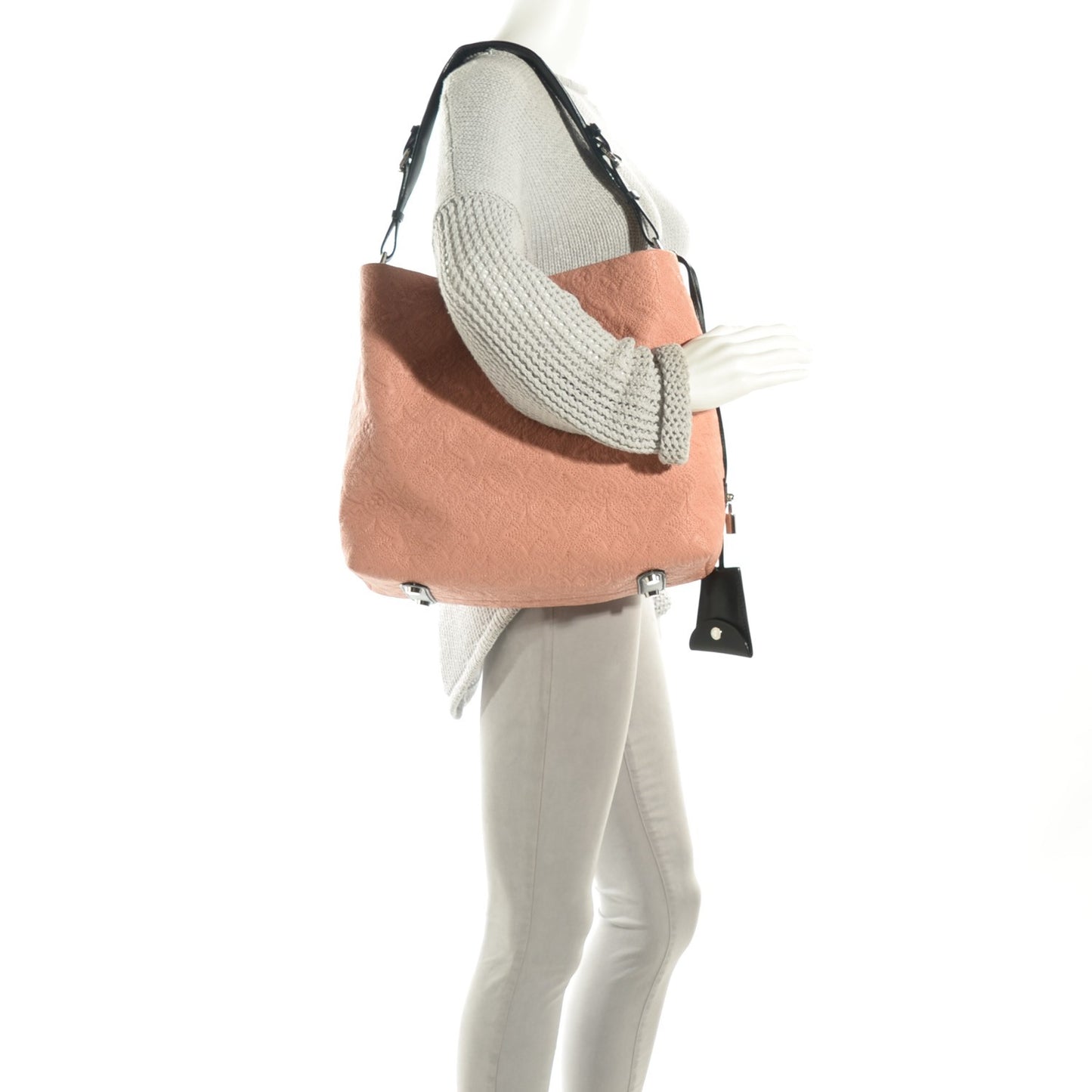Monogram Lambskin Antheia Hobo PM Rose