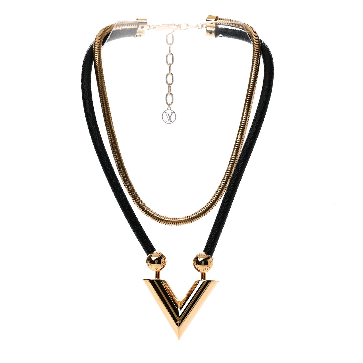 Essential V Necklace Gold