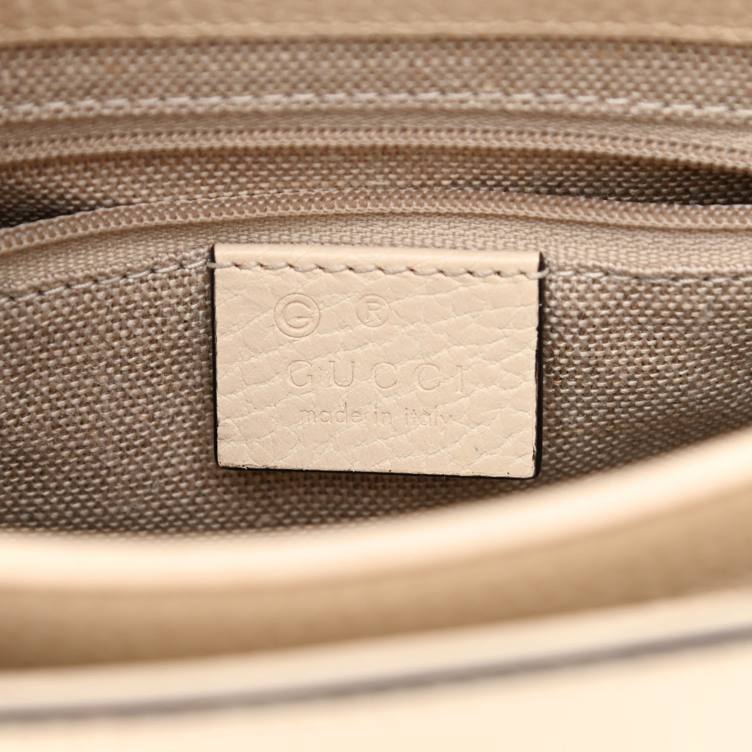 Gucci Dollar Calfskin Interlocking G Crossbody Bag Ivoire 6 of 10