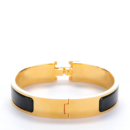 Hermes Enamel Narrow Clic Clac H Bracelet PM Black 4 of 6