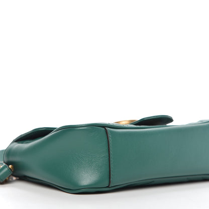 Gucci Calfskin Matelasse Mini GG Marmont Shoulder Bag Emerald Green 6 of 9