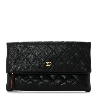 Chanel Caviar Quilted CC Beauty Clutch Black 1 of 8