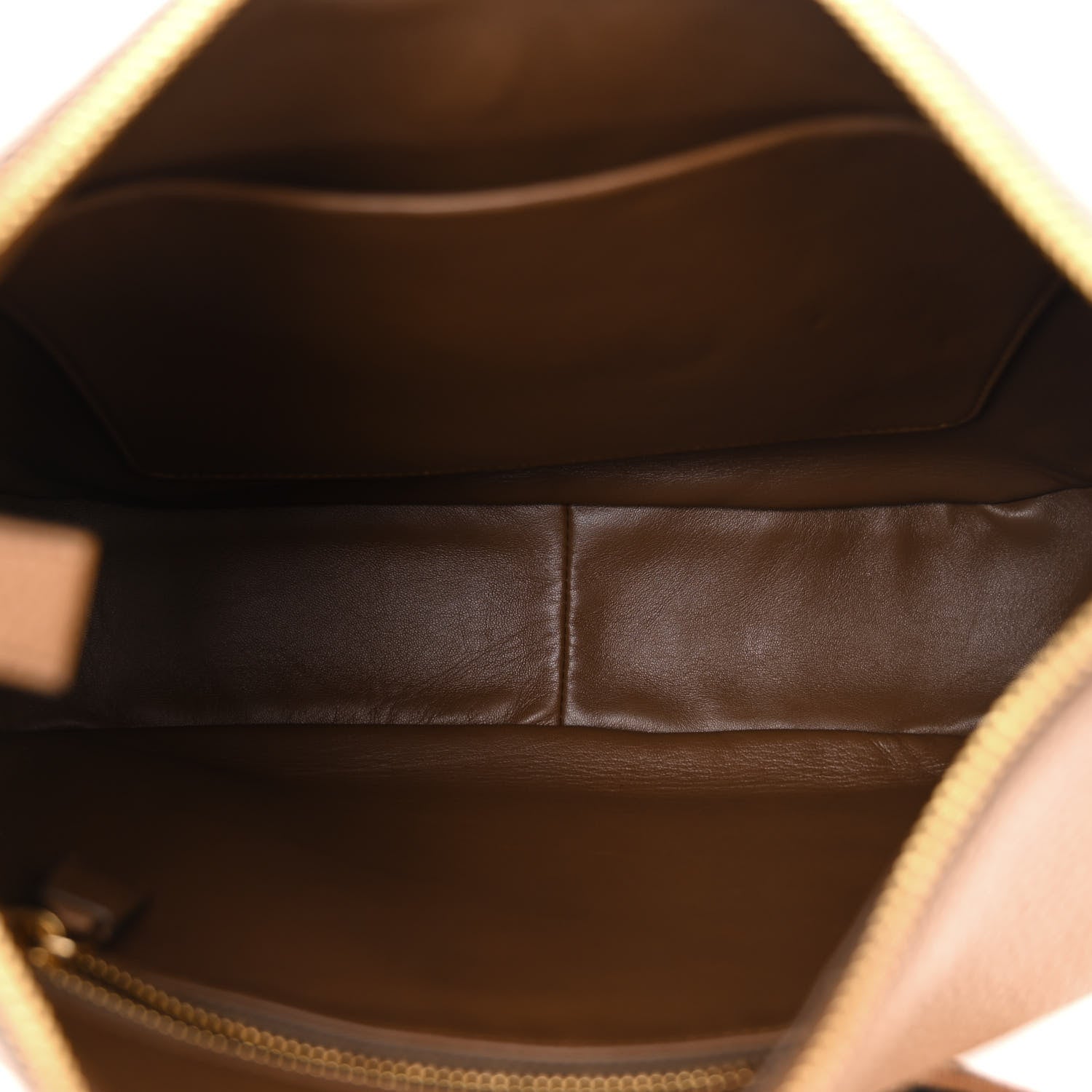 Prada Vitello Daino Soft Large Zippered Messenger Hobo Caramel 5 of 11
