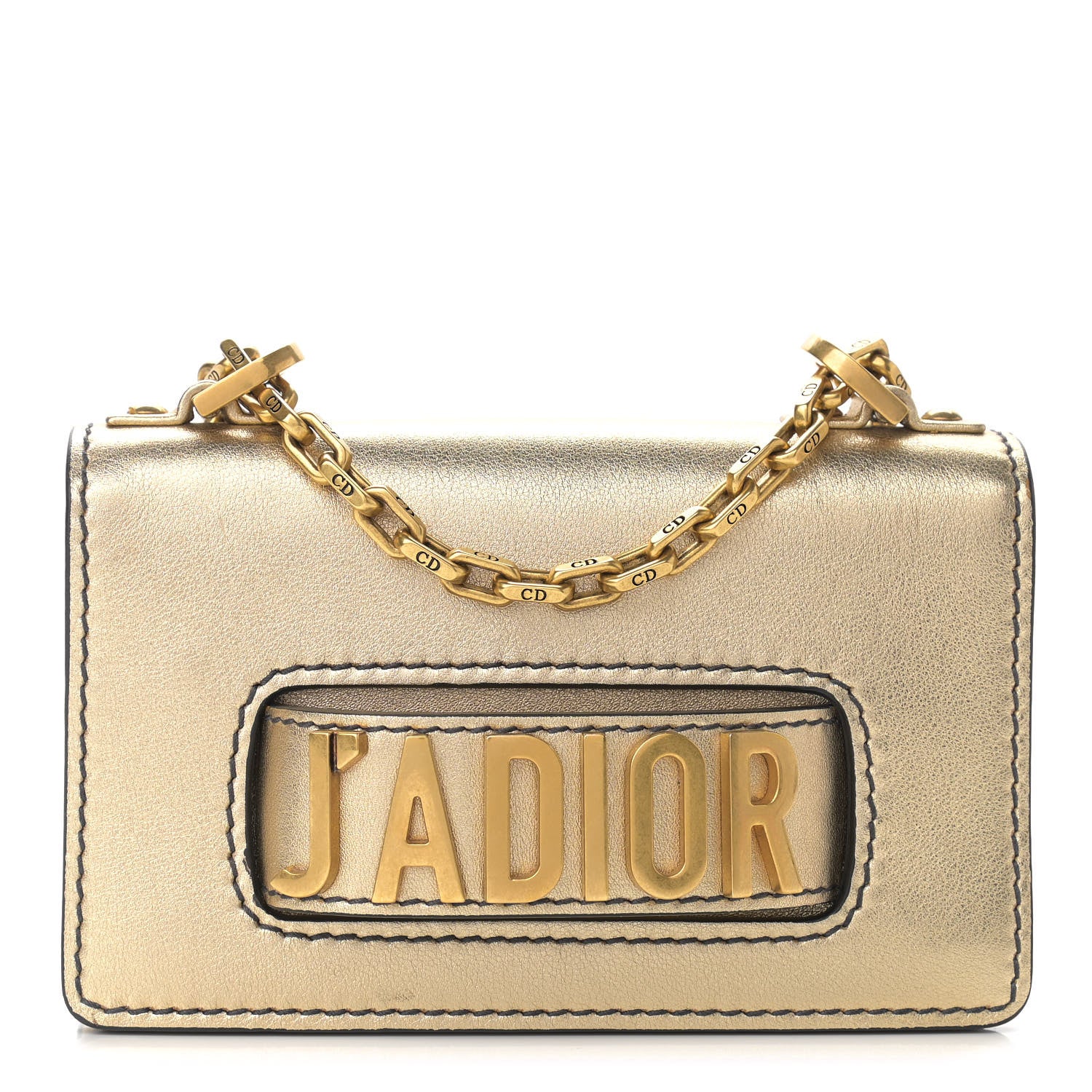 Christian Dior Metallic Calfskin J'Adior Chain Flap Bag 1 of 10