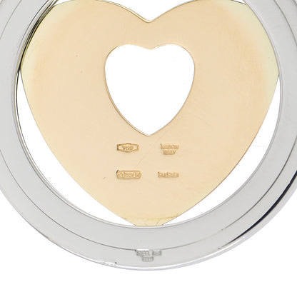 Bulgari Stainless Steel 18K Yellow Gold Tondo Heart Pendant 3 of 3