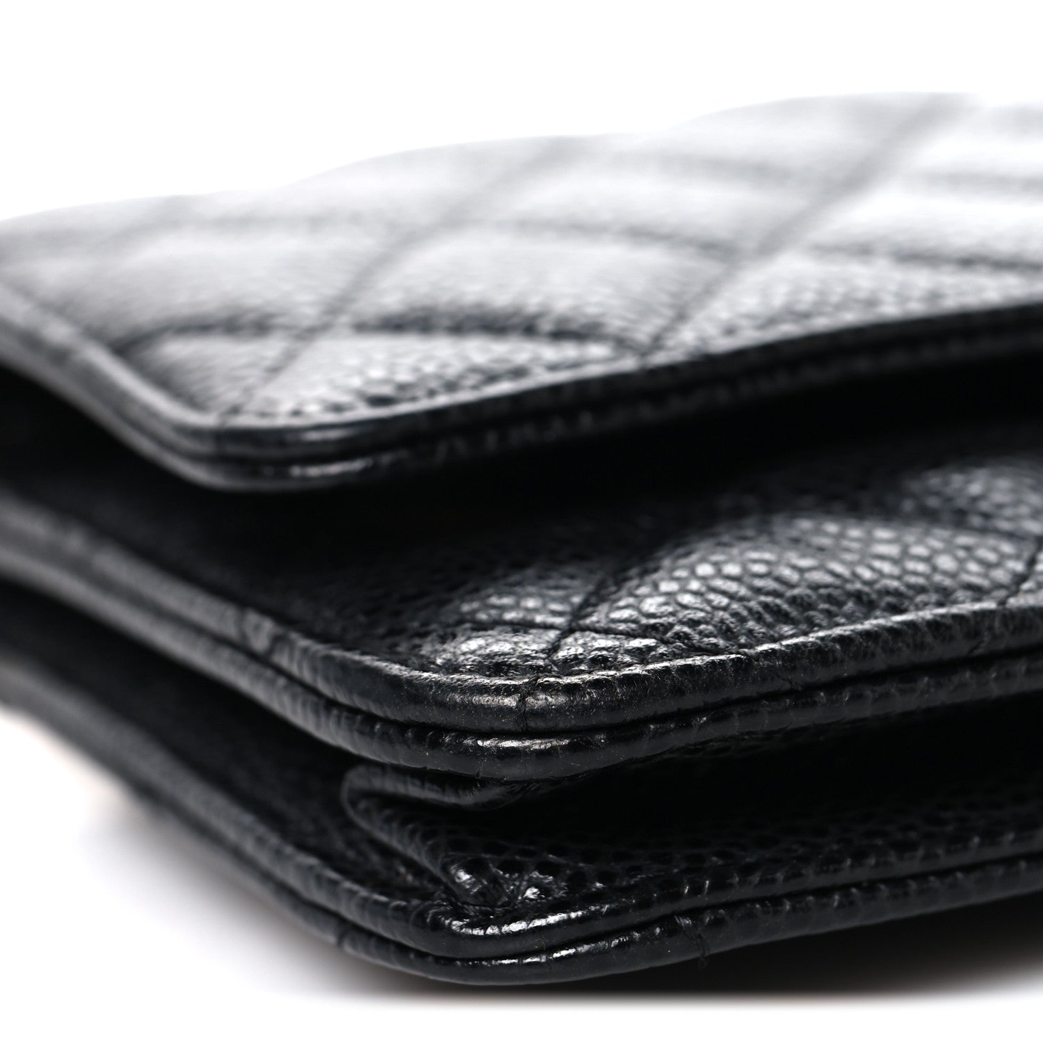 Chanel Caviar Quilted Wallet On Chain WOC Black 10 of 13