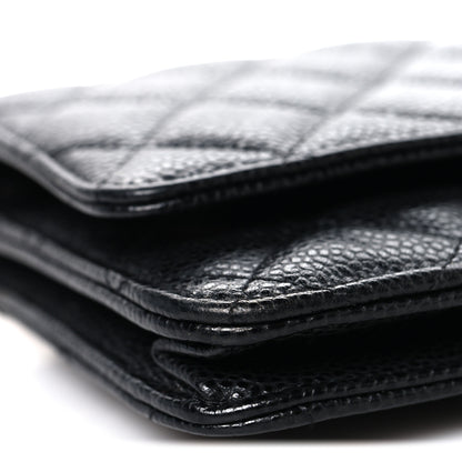 Chanel Caviar Quilted Wallet On Chain WOC Black 10 of 13