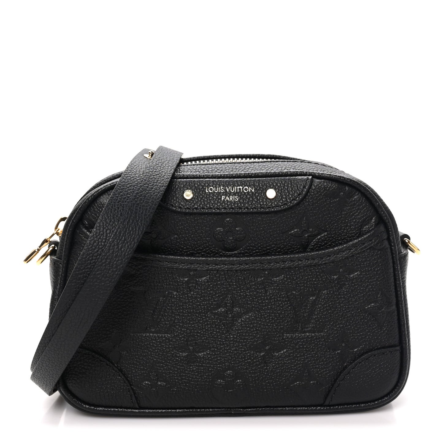 Empreinte Monogram Tiny Camera Bag Black
