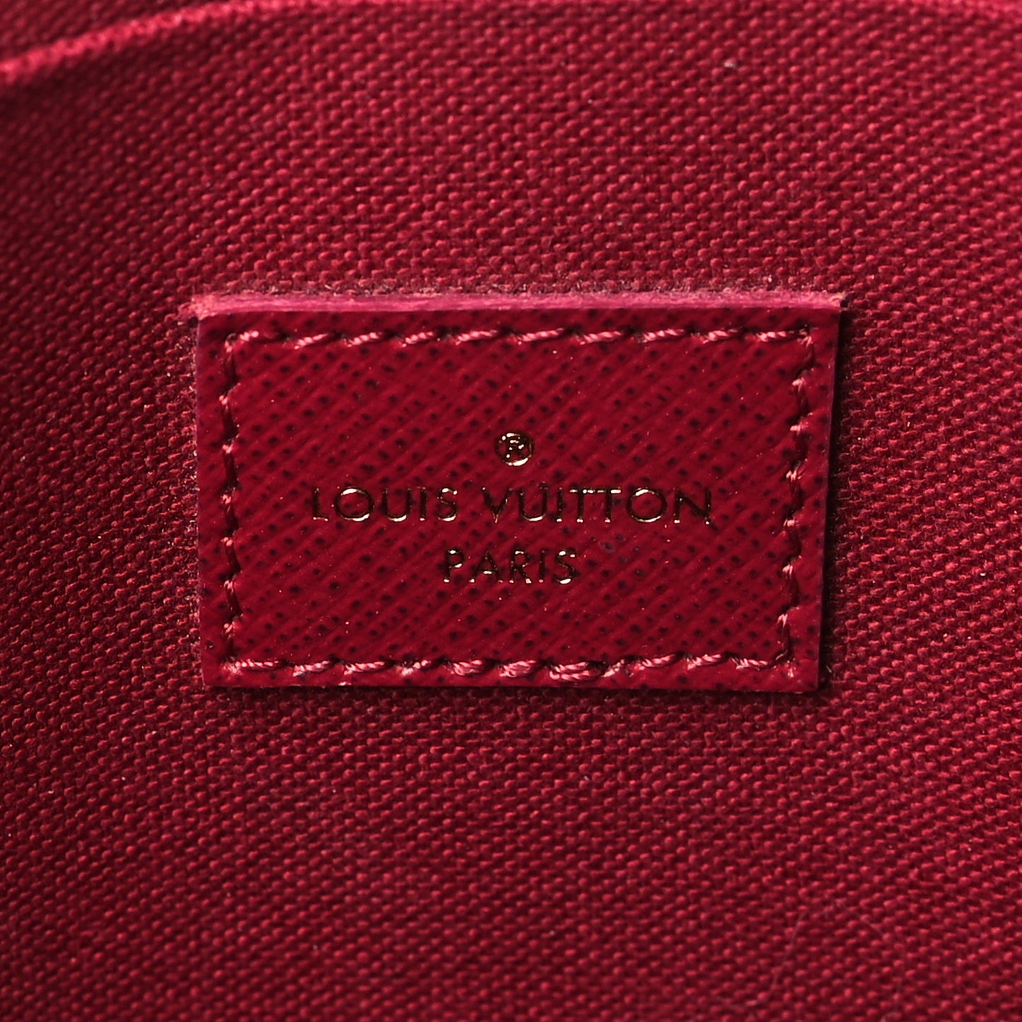 Monogram Pochette Felicie Chain Wallet Fuchsia