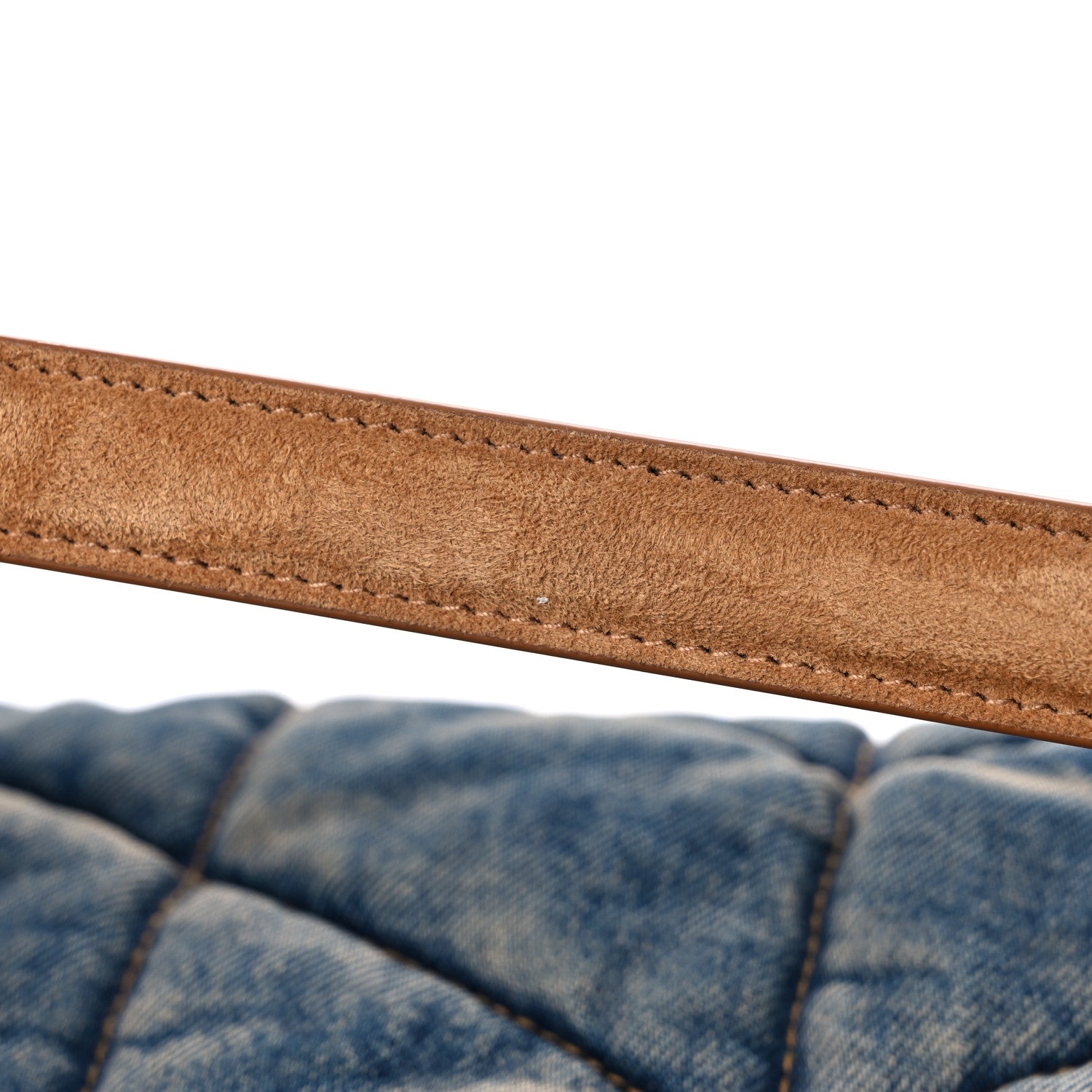 Saint Laurent Denim Quilted Small Loulou Puffer Monogram Chain Satchel Blue Cinnamon 11 of 11