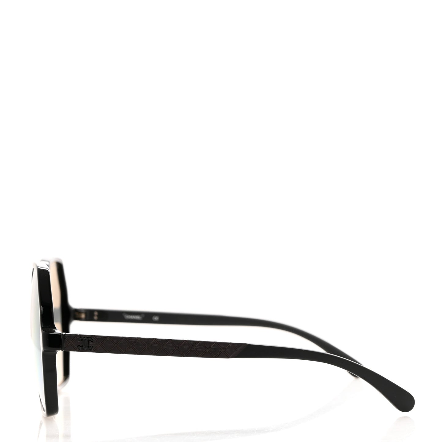 Acetate Wood Rubber Square Sunglasses S0185 Black