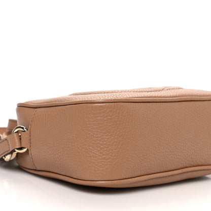 Gucci Pebbled Calfskin Small Soho Disco Bag Camelia 9 of 10