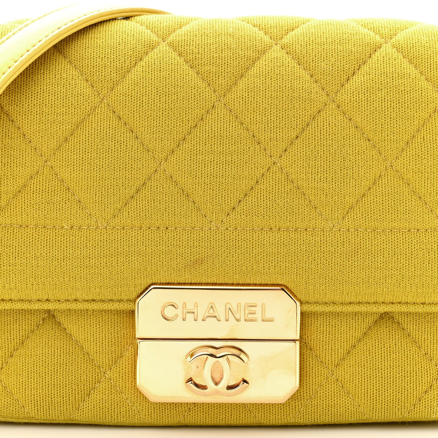 Jersey Quilted Mini Chic With Me Flap Yellow