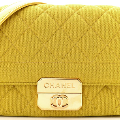 Chanel Jersey Quilted Mini Chic With Me Flap Yellow 8 of 12