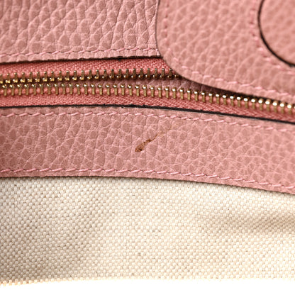 Gucci Dollar Calfskin Small Swing Tote Grey Field Soft Pink 6 of 12