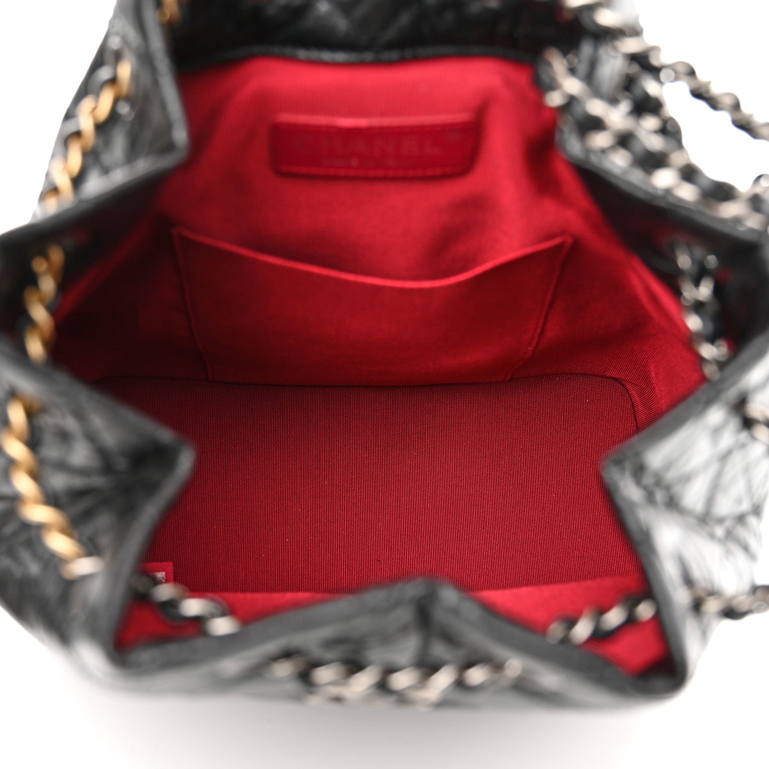Chanel Aged Calfskin Quilted Small Gabrielle Backpack Black 5 of 10