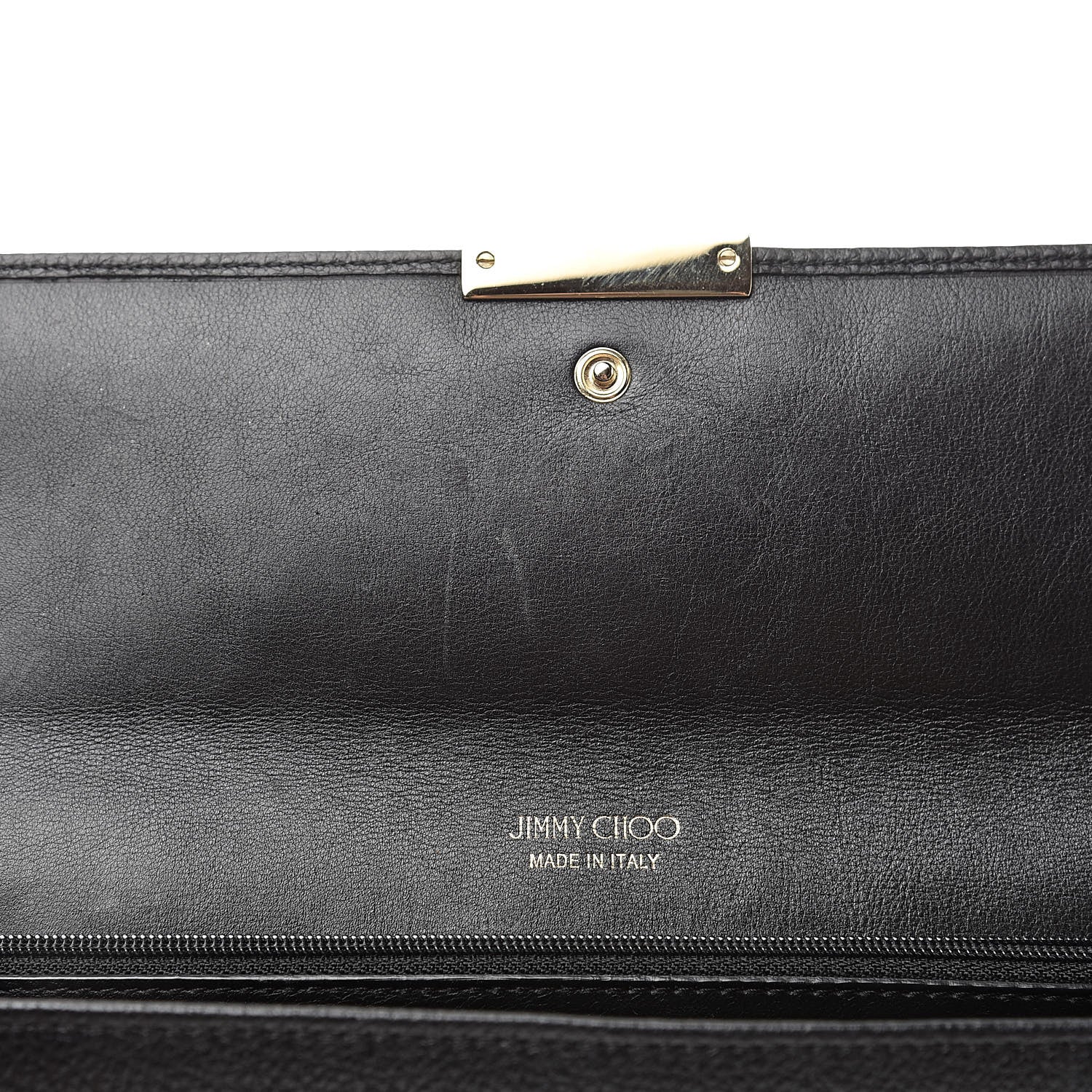 Jimmy Choo Calfskin Reese Clutch Wallet Black 7 of 8